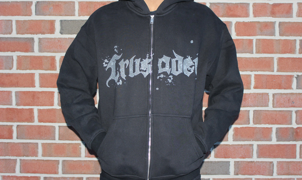 All Black Crusader Zip up