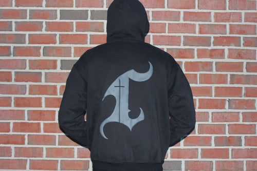 All Black Crusader Zip up